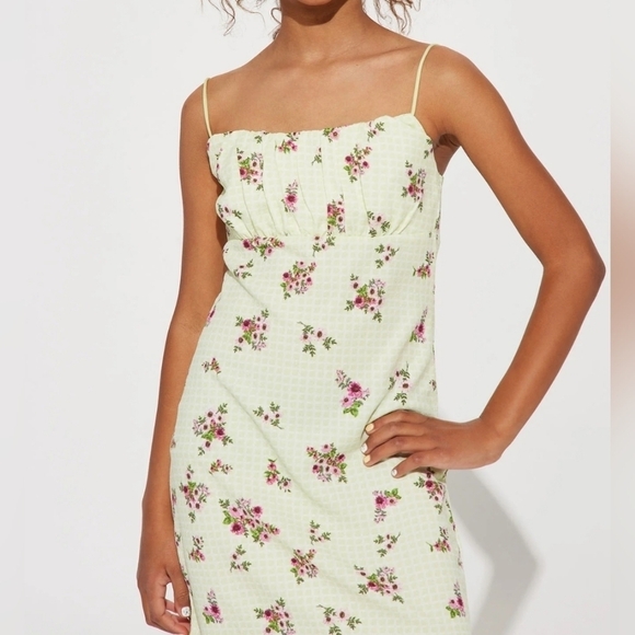 No Comment Spring Green Mini Dress - Picture 1 of 8